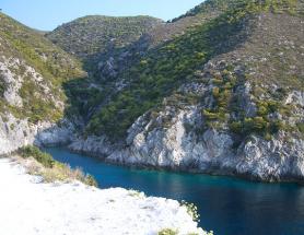 Zakynthos se zátokou Porto Stenitis