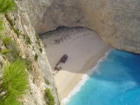 Zakynthos s pláží Shipwreck 