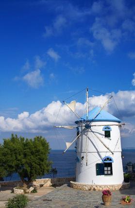 Zakynthos - jeden z typických mlýnů