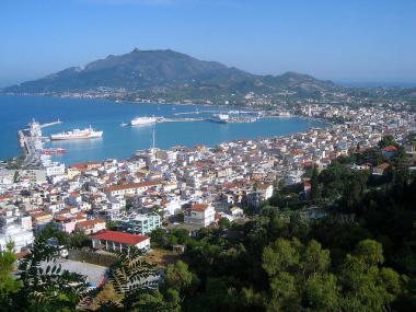 Hlavní město Zakynthos na stejnojmenném ostrově
