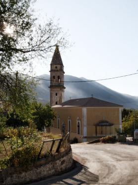 Ostrov Zakynthos a Skoulikado s kostelem