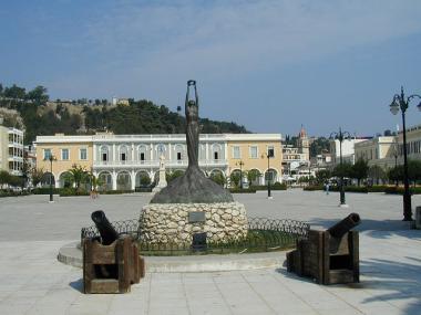 Zakynthos - náměstí Solom a muzeum