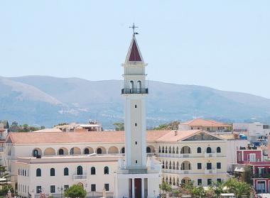 Zakynthos a věž Agios Dionysios